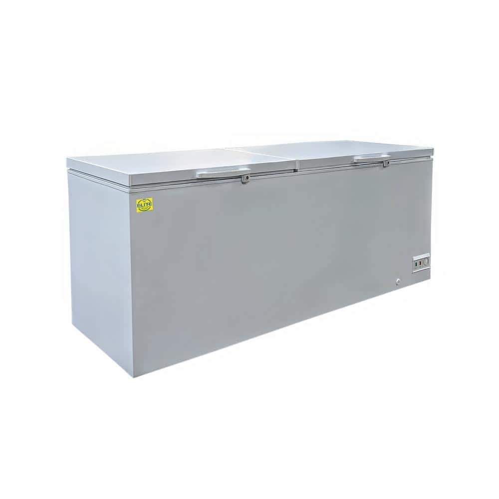 92 in. 26.68 cu. ft. Manual Defrost Solid Top Commercial Chest Freezer BD820 in White - Image 2