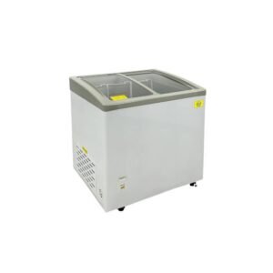 32 in. 6.96 cu. ft. Manual Defrost Commercial Curved Glass Top Display Chest Freezer ESD197S in White