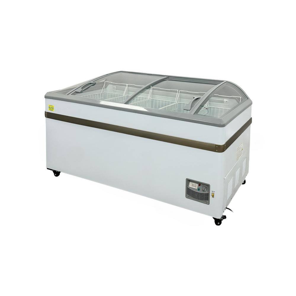 65 in. 13.35 cu. ft. Manual Defrost Supermarket Food Commercial Chest Freezer ESD6SC in White