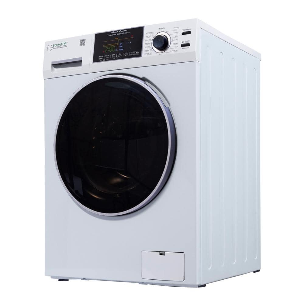 24 in. 1.9 cu.ft. Digital Compact 110V Vented/Ventless 18 lbs Washer Dryer Combo 1400 RPM in White - Image 3