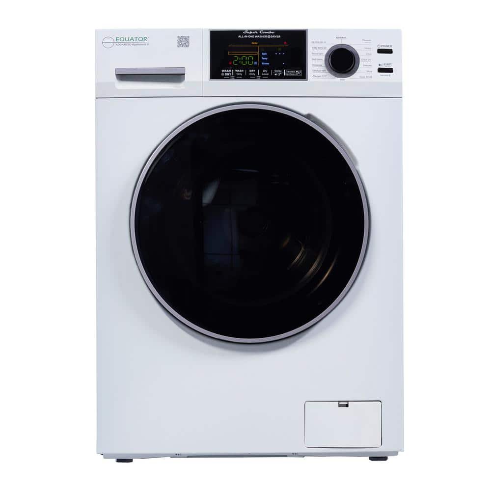 24 in. 1.9 cu.ft. Digital Compact 110V Vented/Ventless 18 lbs Washer Dryer Combo 1400 RPM in White