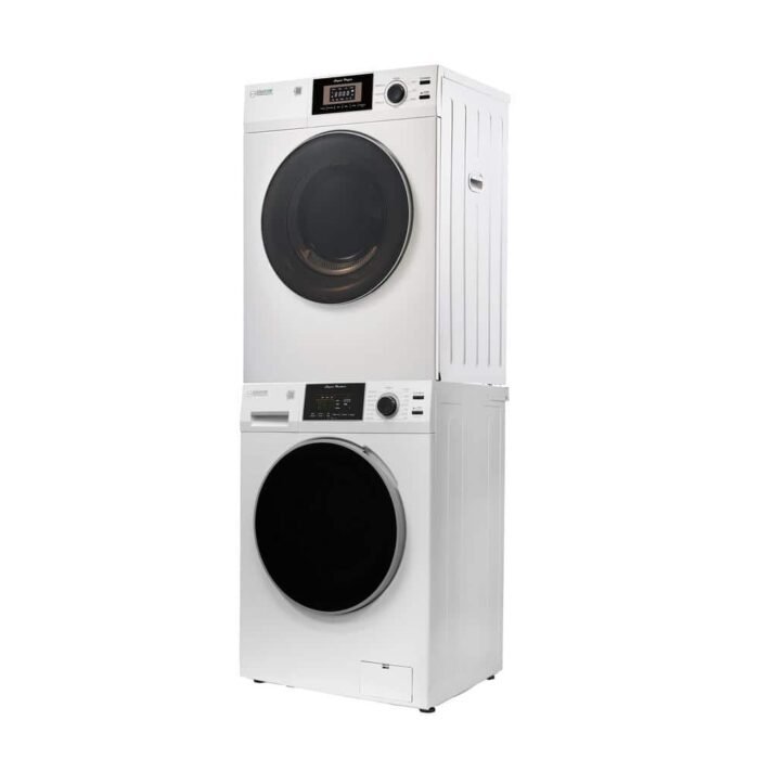 1.62 cu. ft. Compact 110 Volt Laundry Set Washer 1.62 cu. ft. plus 3.1 cu. ft. SENSOR Vented Dryer in White - Image 2