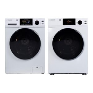 1.9 cu. ft. Deluxe Laundry Set Sani Washer 110-Volt Vented Dryer 220-Volt in White
