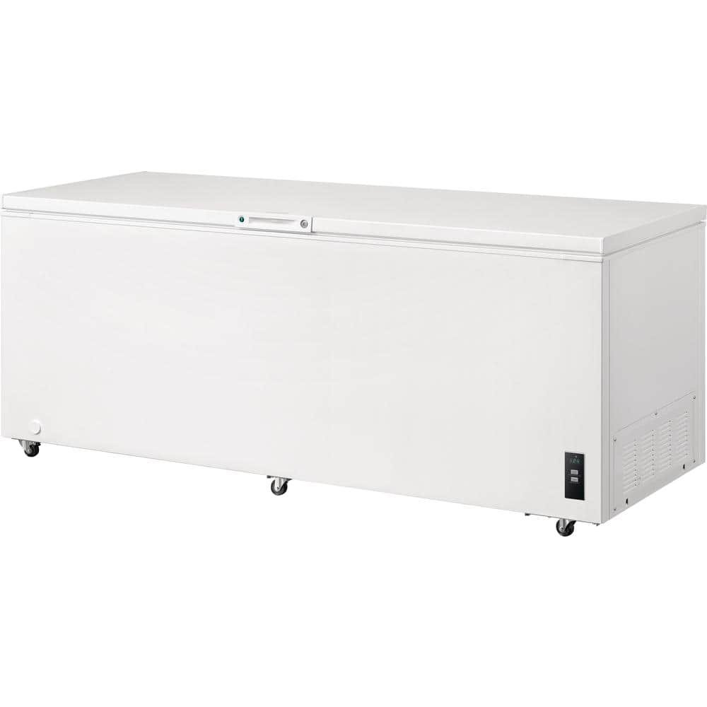 25 cu. ft. Garage Ready Manual Defrost Chest Freezer in White with LED Light and Adjustable Temperature Control - Image 4