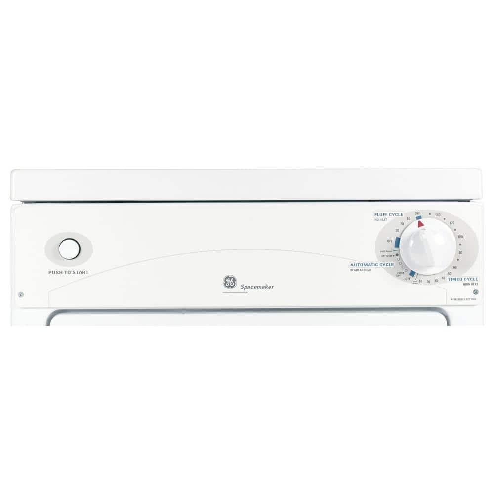 3.6 cu. ft. 120- Portable Front Load Stackable Electric Dryer in White - Image 3