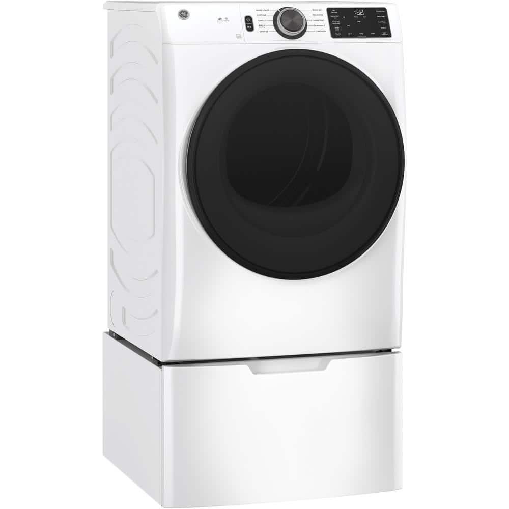 7.8 cu. ft. Smart Front Load Electric Dryer in White with Sanitize Cycle, ENERGY STAR - Image 3