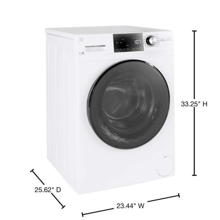 2.4 cu. ft. Stackable White Front Loading Washing Machine with Steam, ENERGY STAR - Image 3