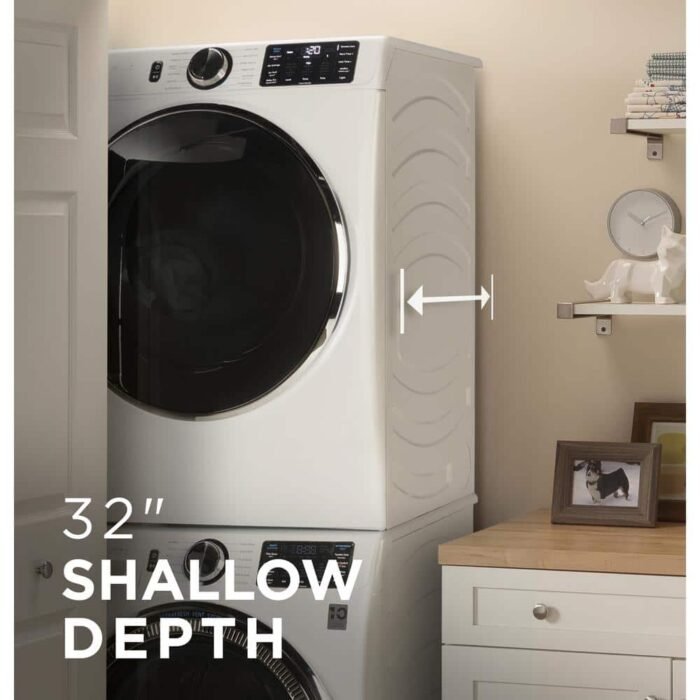 5.0 cu.ft. Smart Front Load Washer in White with Steam, UltraFresh Vent System, and Microban Technology - Image 3