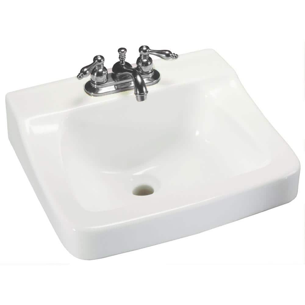 Aragon 19 in. Rectangular Vitreous China Bathroom Sink in White - Image 2