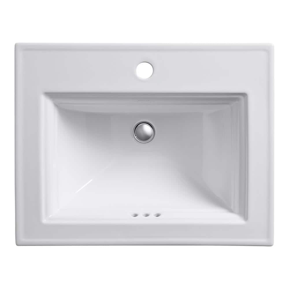 Memoirs Stately 22-3/4 in. Drop-In Vitreous China Bathroom Sink in White - Image 3
