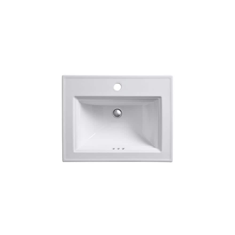 Memoirs Stately 22-3/4 in. Drop-In Vitreous China Bathroom Sink in White - Image 4