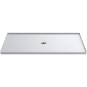 Ballast 66 in. x 36 in. Single Threshold Shower Base in White