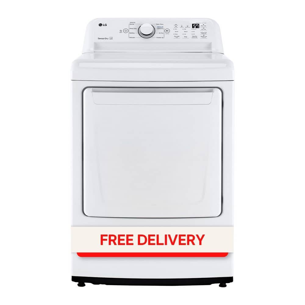 7.3 Cu. Ft. Vented Electric Dryer in White with Sensor Dry