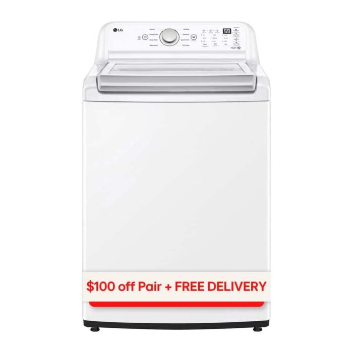 4.8 cu. ft. Top Load Washer in White with 4-way Agitator, NeverRust Drum and TurboDrum Technology