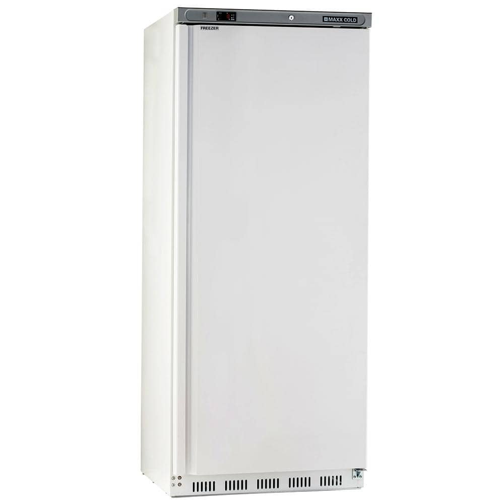 23 Cu. Ft. Freezer Frost Free Defrost Chest Freezer Single Door Reach-in Convertible in White