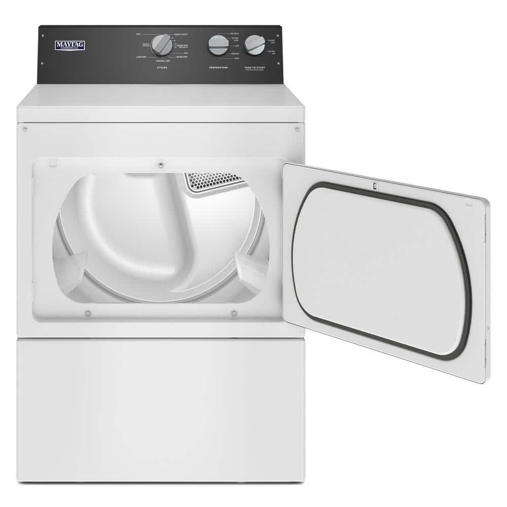 7.4 cu.ft. vented Front Load Electric Dryer in White with Premium Motor - Image 3