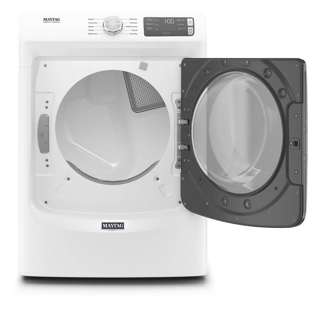 7.3 cu. ft. 120 Volt White Stackable Gas Vented Dryer with Quick Dry Cycle, ENERGY STAR - Image 3