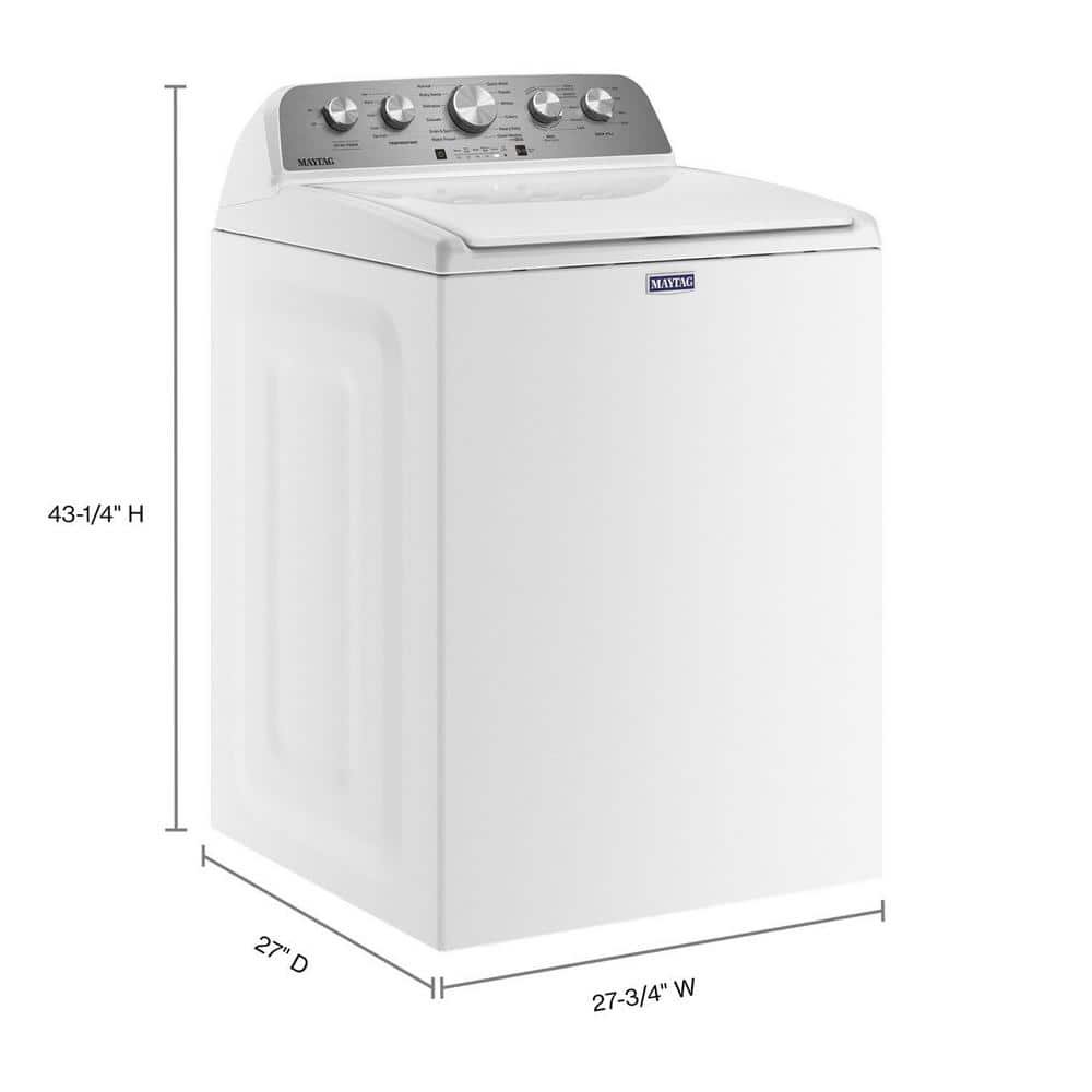 4.5 cu. ft. High-Efficiency White Top Load Washer Machine with Deep Water Wash and PowerWash Cycle - Image 3