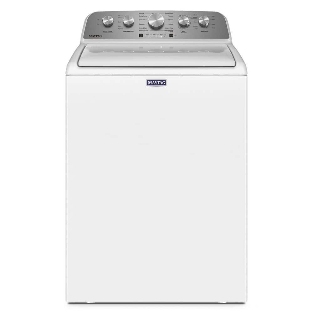 4.5 cu. ft. High-Efficiency White Top Load Washer Machine with Deep Water Wash and PowerWash Cycle