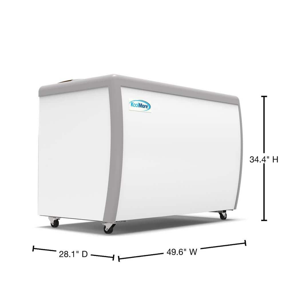 50 in. 8 Tub Ice Cream Dipping Cabinet Display Freezer with Sliding Glass Door. - Image 2