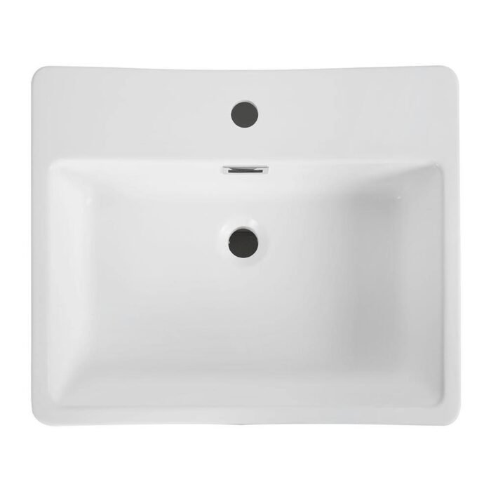 21.7 in. Solid Surface Resin Pedestal Sink Basin in White - Image 2