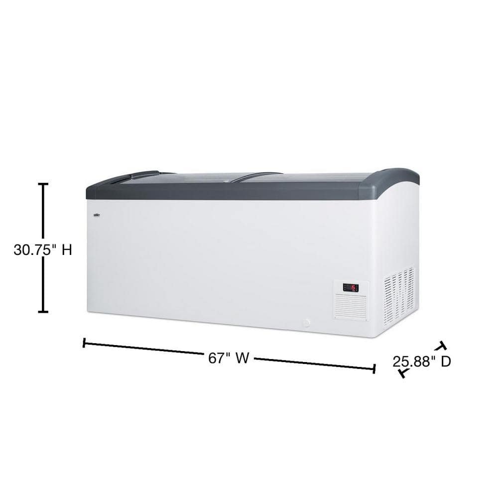 17.1 cu. ft. Manual Defrost Commercial Chest Freezer in White - Image 3