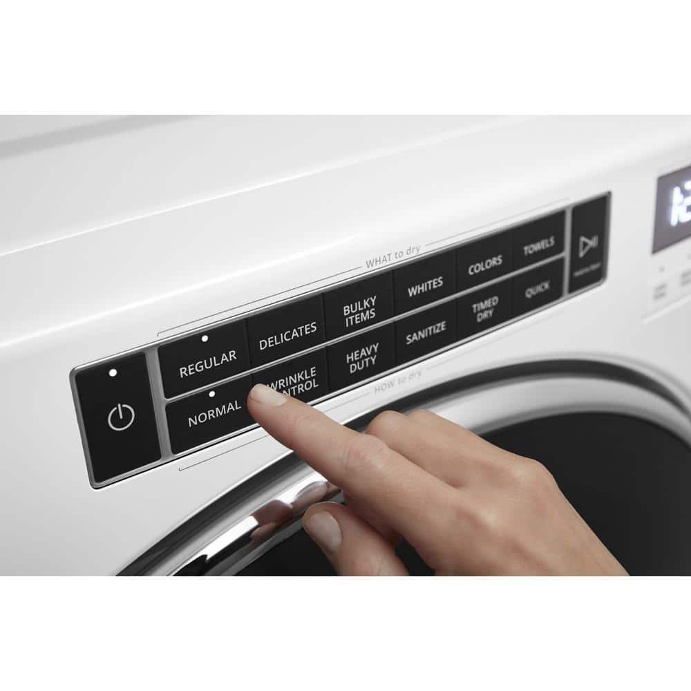 7.4 cu. ft. 120-Volt White Stackable Gas Vented Dryer with Steam and Intuitive Touch Controls, ENERGY STAR - Image 4