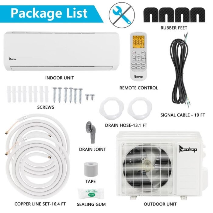 21 SEER 24000 BTU 2-Ton Wi-Fi Ductless Mini Split Air Conditioner and Heat Pump Variable Speed Inverter - 230/208V - Image 2